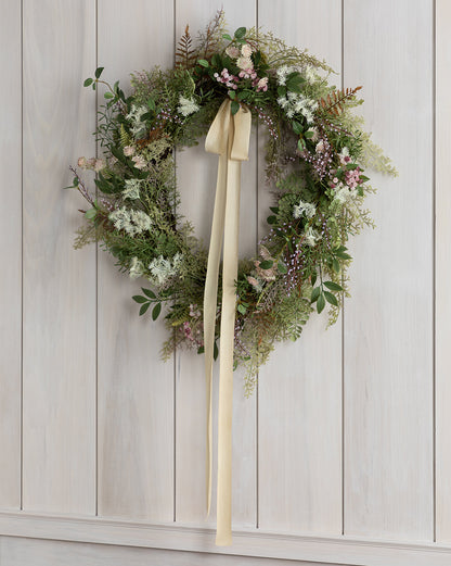 Mixed Herb & Floral Faux Wreath - image 5