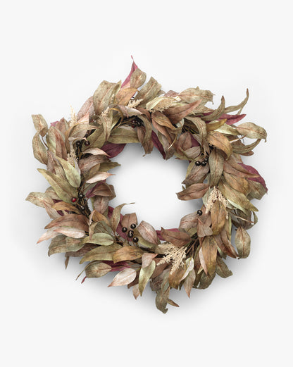 30-Inch Seasonal Eucalyptus Faux Wreath