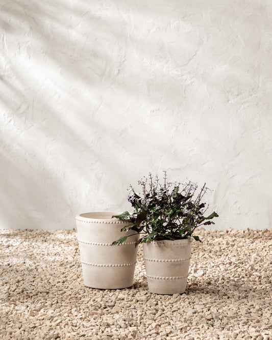 Beaded Texture Garden Planter - image 1