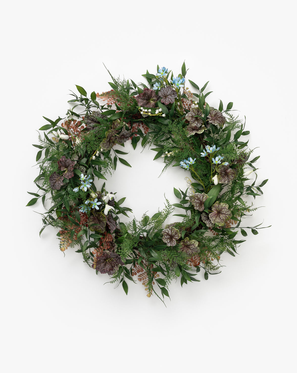 Fern & Begonia Faux Wreath - image 2