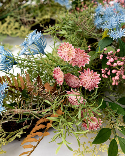 Mixed Herb & Floral Faux Wreath - image 3