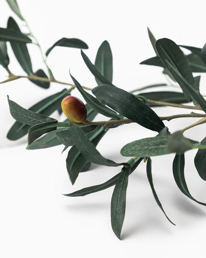 40-Inch Faux Olive Leaf Branch - image 3