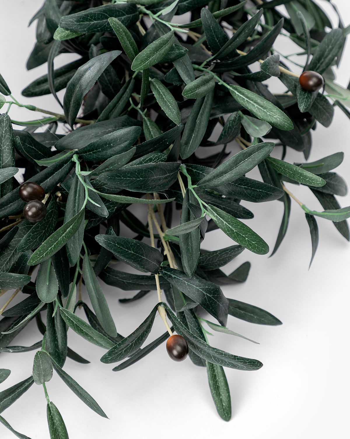 Olive Leaf & Berry Faux Wreath - image 3