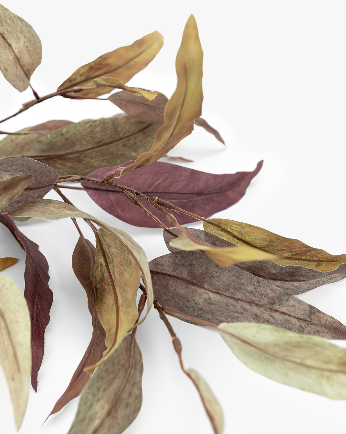 Plum-Toned Faux Eucalyptus Stem - image 3