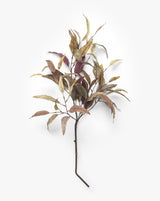 Plum-Toned Faux Eucalyptus Stem