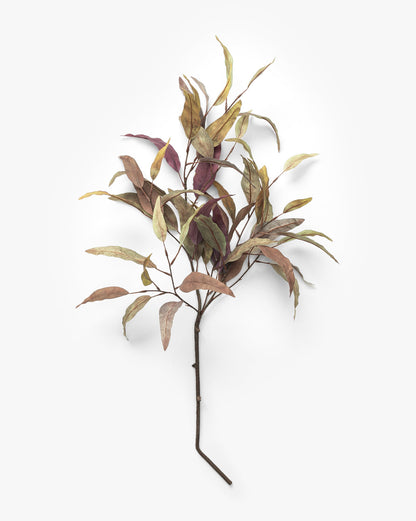 Plum-Toned Faux Eucalyptus Stem - image 1