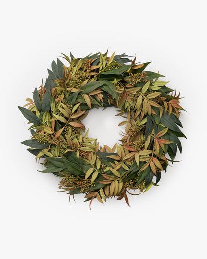 Seeded Eucalyptus Faux Wreath - image 1
