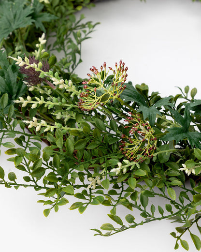 Mixed Greenery Botanical Faux Wreath - image 7