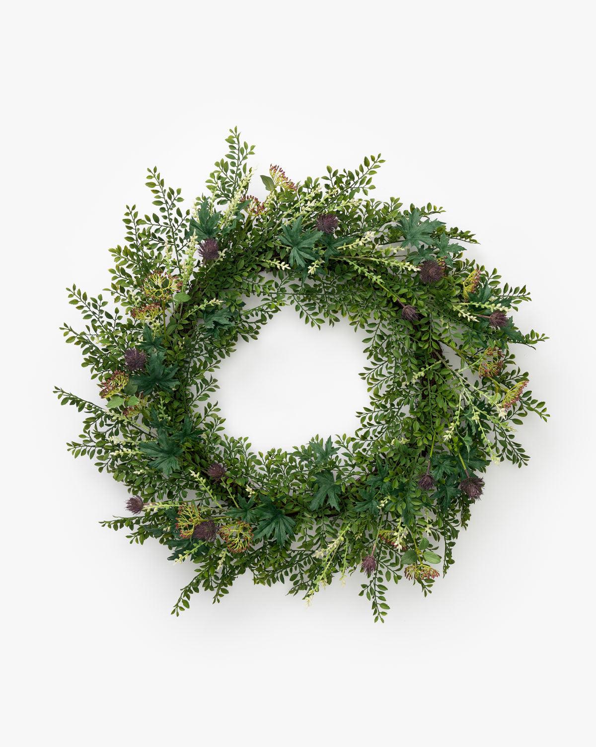 Mixed Greenery Botanical Faux Wreath - image 1