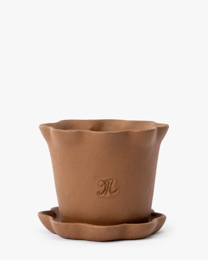 Ripple Edge Terracotta Planter