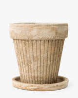 Ribbed Tapered Garden Planter