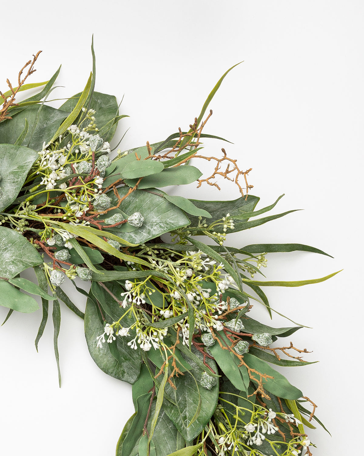 Wild Grass & Eucalyptus Faux Wreath - image 3