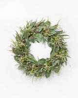 Wild Grass & Eucalyptus Faux Wreath