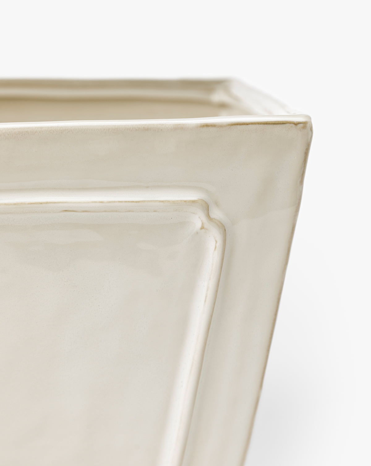 Cream Glazed Stoneware Planter - image 3