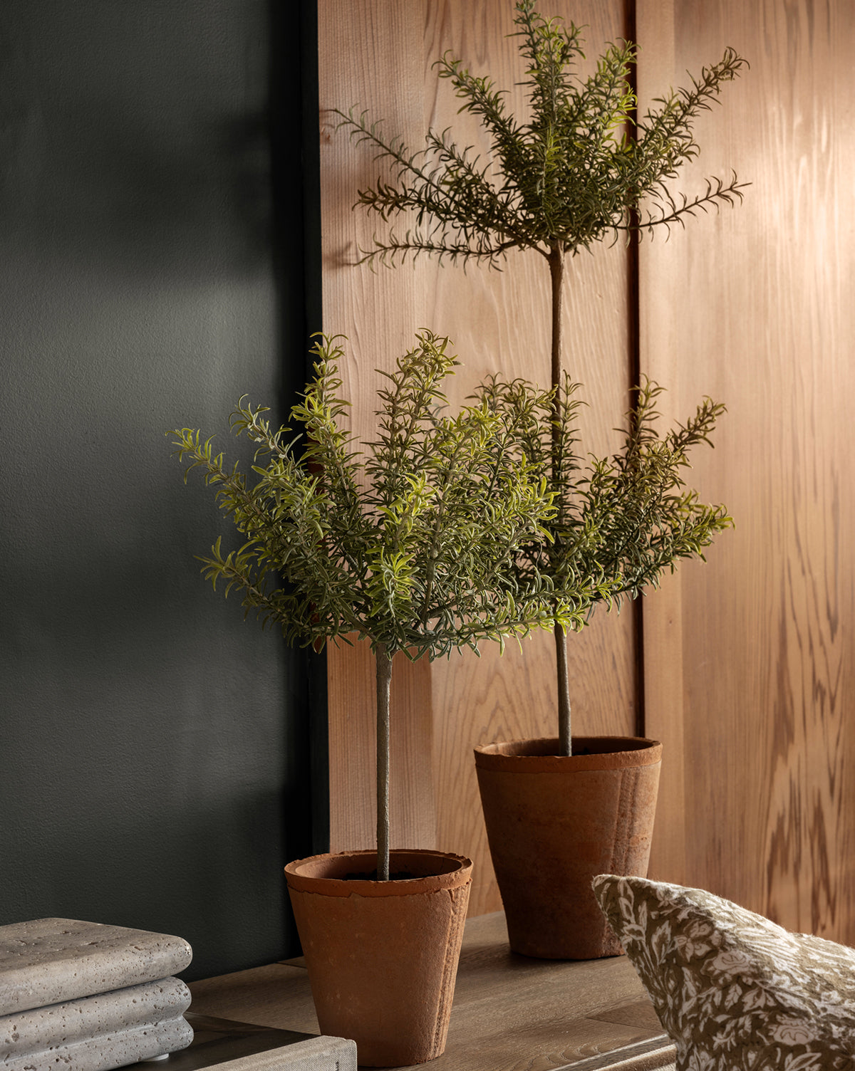 Potted Faux Rosemary Topiary - image 1