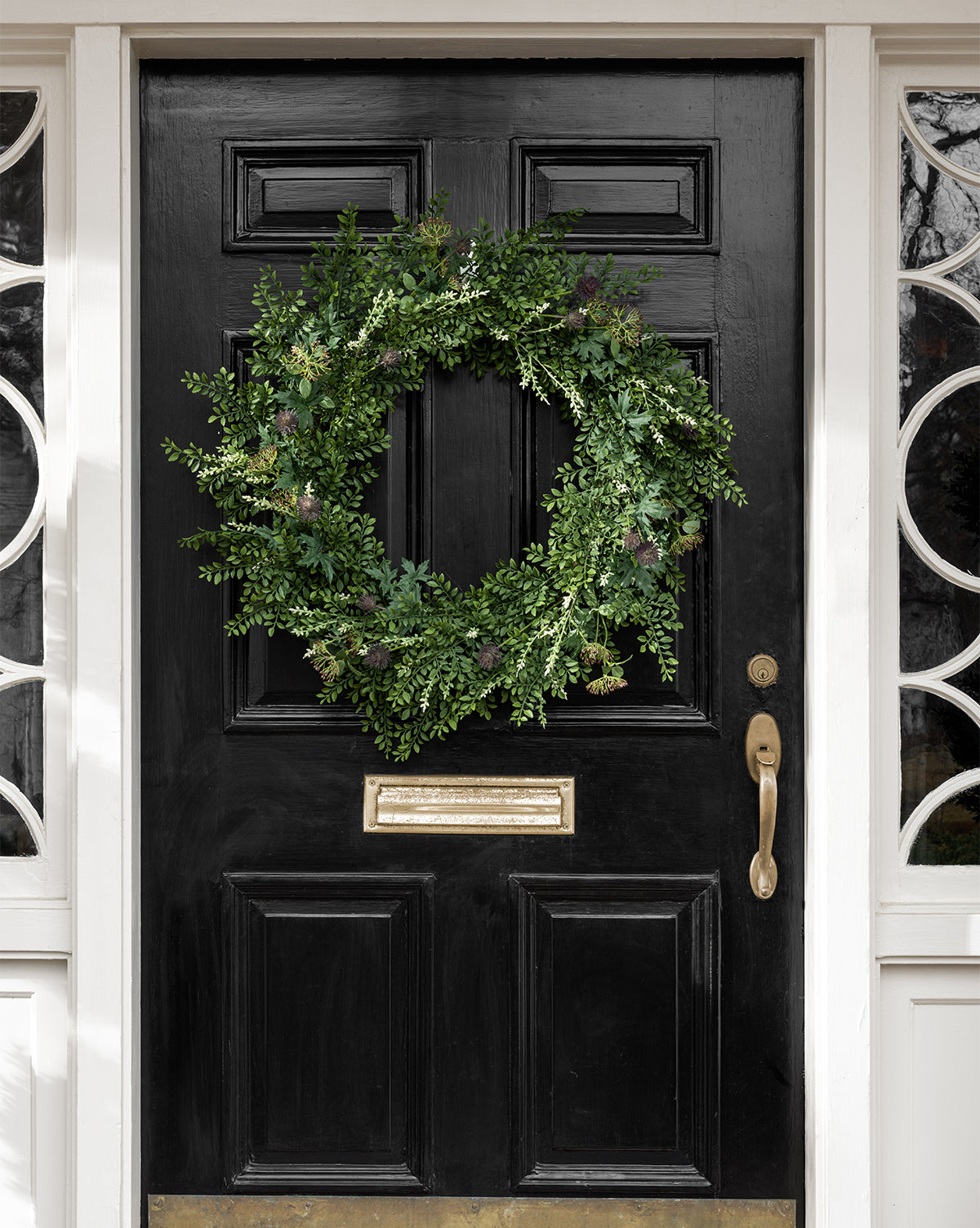 Mixed Greenery Botanical Faux Wreath - image 2